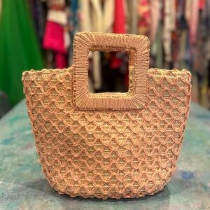 Seashell Pink Basket Purse